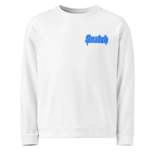 White snatch sweatshirt